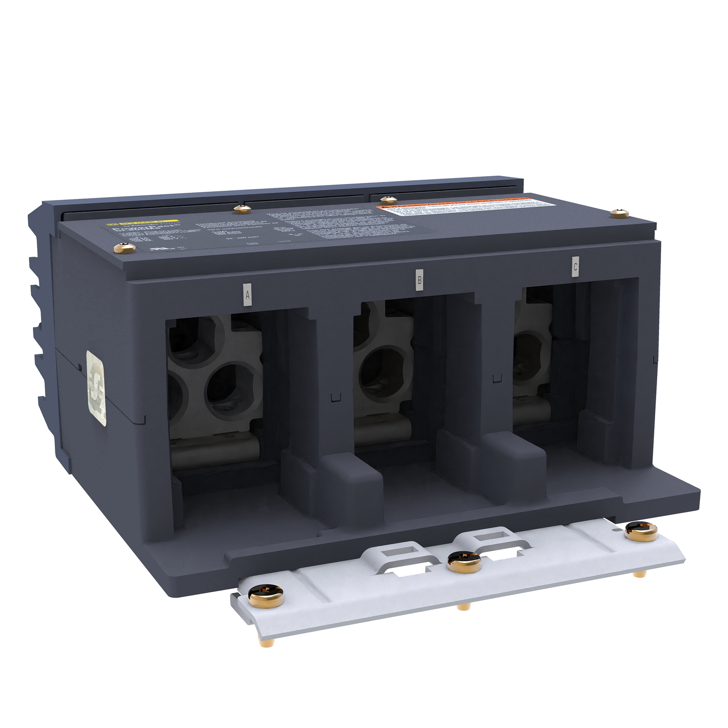 SL800M5 I-Line Sub-Feed Lug Kit, For Use With PowerPact M, P, R Frame, Compact NS630b to NS3200 Circuit Breaker, 800 A, 3-Pole, 3/0 AWG to 500 kcmil Wire