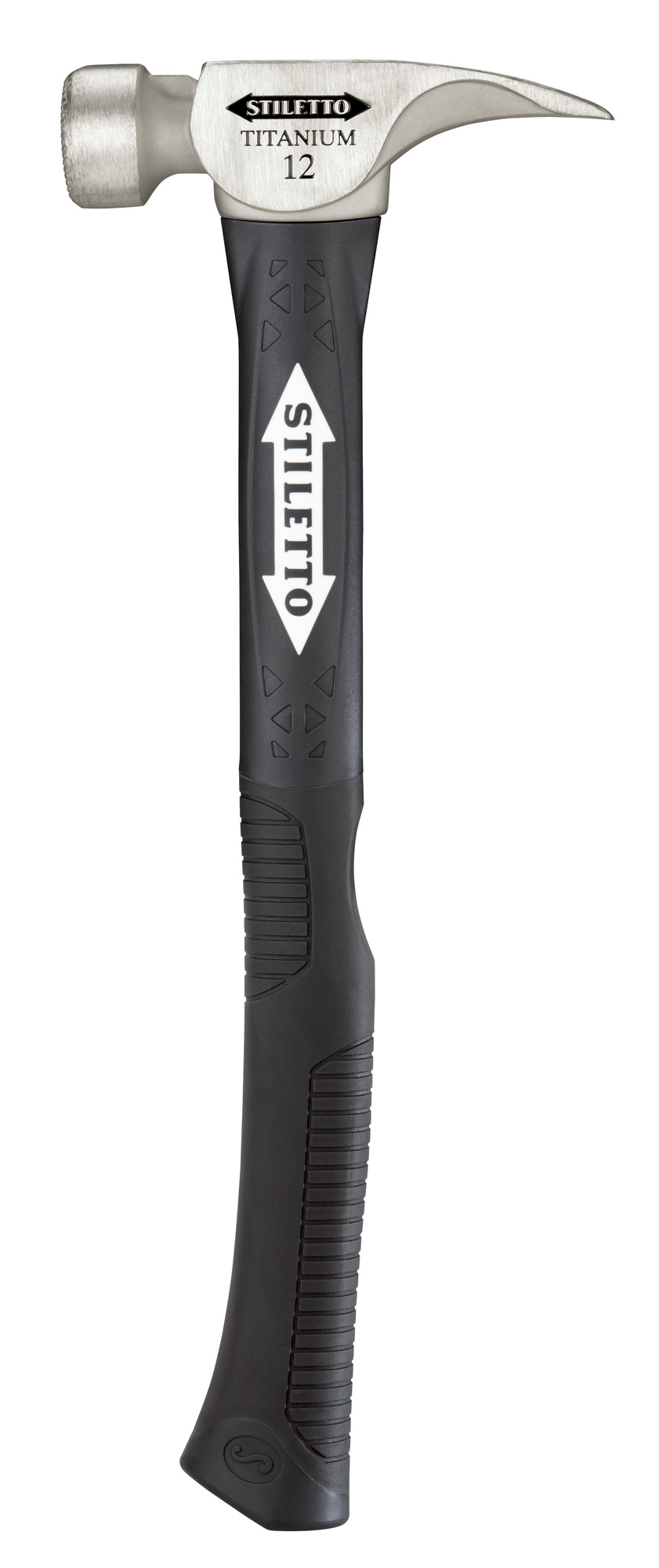 TI12MC-F Framing Hammer, 16 in OAL, Milled Face, 12 oz Titanium Head, Straight Claw, Fiberglass Handle