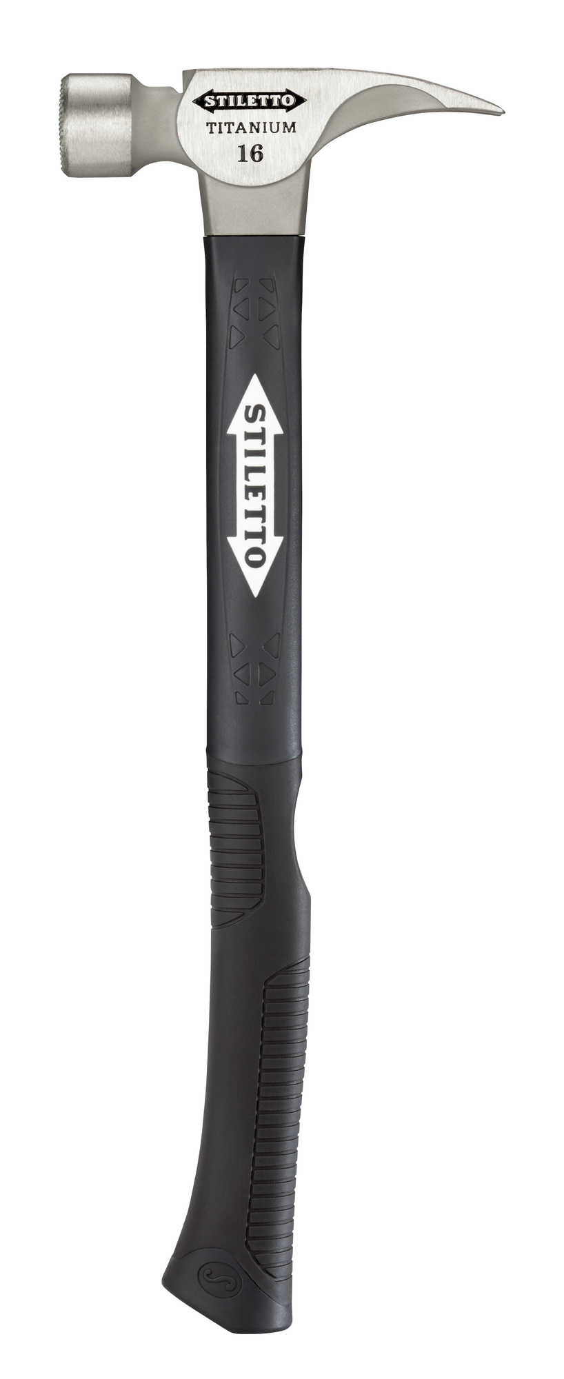 TI16MC-F Nailing Framing Hammer, 18 in OAL, Milled Face, 16 oz Titanium Head, Straight Claw, Fiberglass Handle