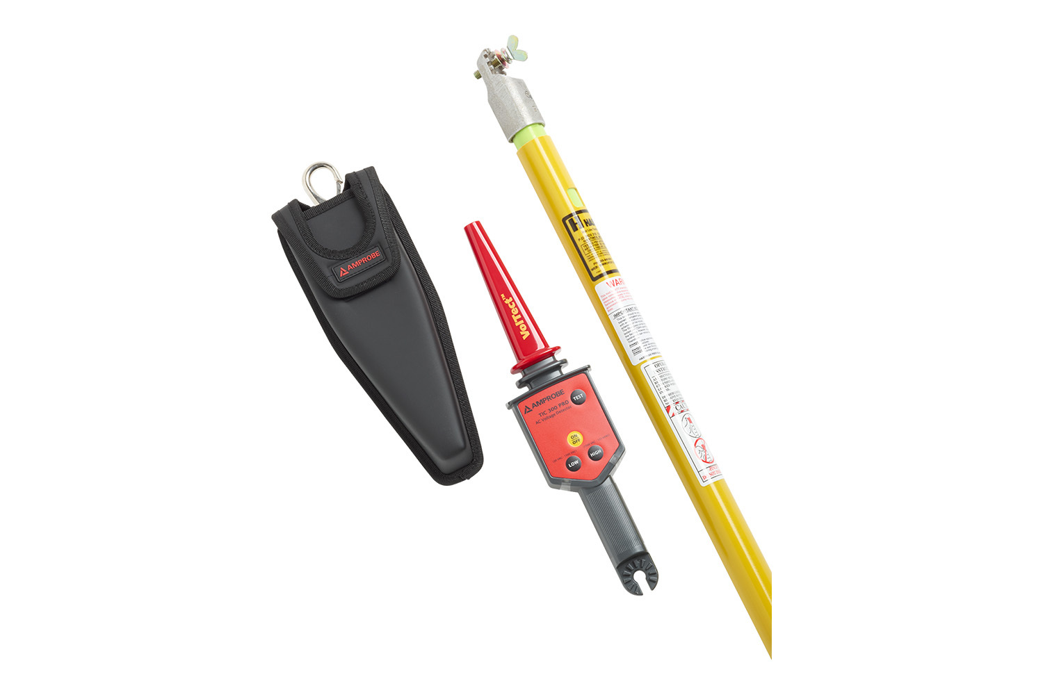 TIC-300-PRO-KIT Non-Contact High Voltage Detector, 30 to 122000 V AC, Flashing Light/Beep Indicator