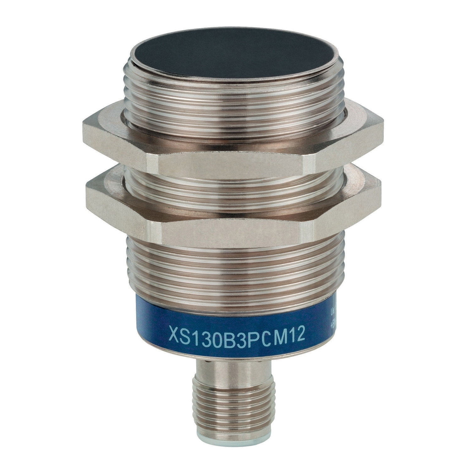 XS130B3PCM12 OsiSense XS Fixed Inductive Sensor, Proximity Sensor, PNP/Discrete Output, 1NO-1NC Contact, 12 to 24 V DC