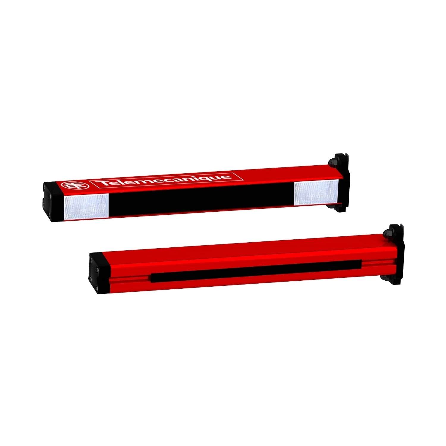 XUSZASL2PP Type L 2-Parallel 1-Beam Prebuilt Muting Arm, For Use With XUSL4M Type 4 Safety Light Curtain, 14.2 in W, Red