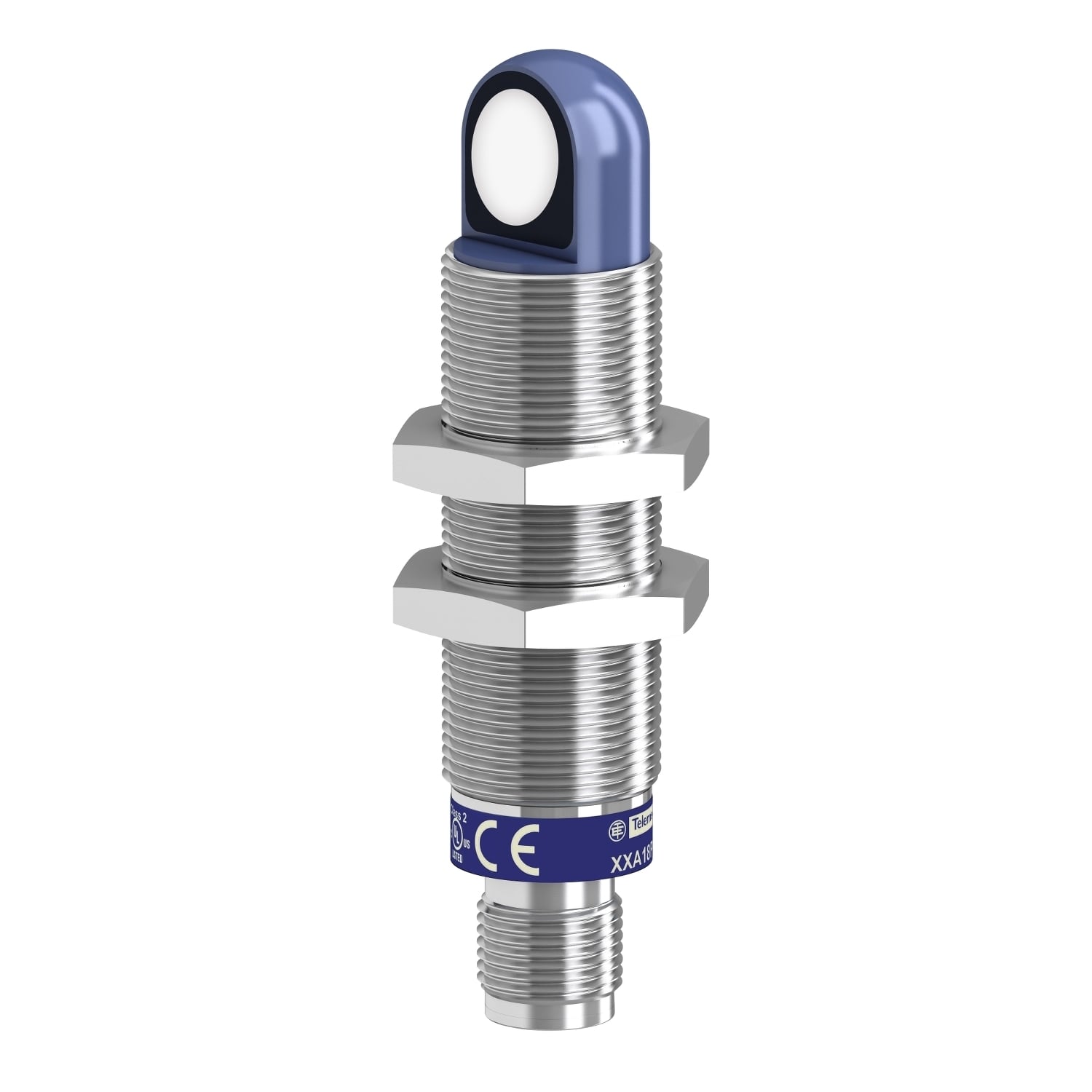 XXA18S1PM12 OsiSense XX Cylindrical Sensor, Ultrasonic, PNP Output, 1NO-1NC Contact, 12 to 24 V DC