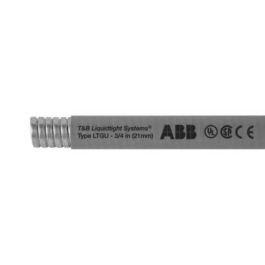 LTGUS04G-C T&B Type LTGU Liquid Tight Conduit, 1 in Trade, 1.041 in ID x 1.315 in OD, 100 ft L, Steel