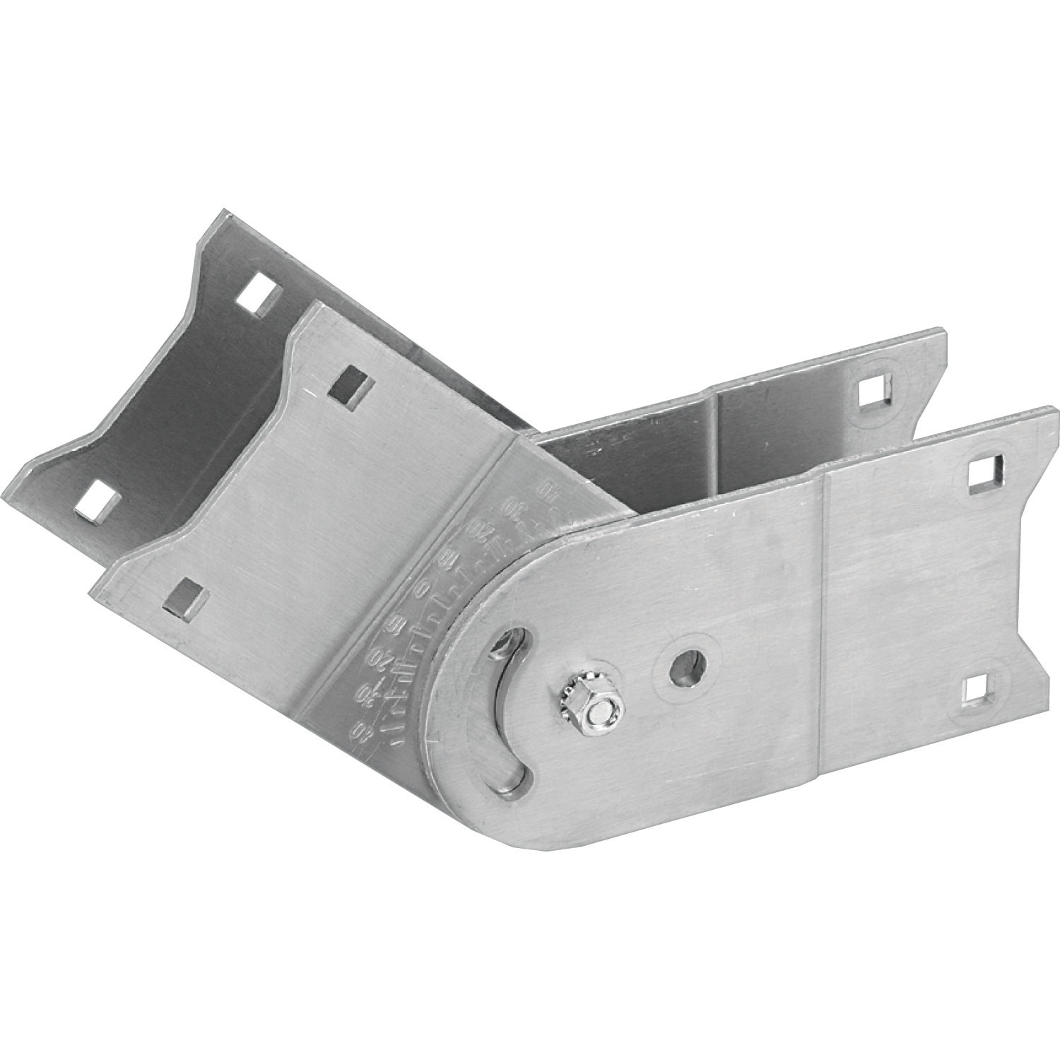 ABW6VSP Adjustable Vertical Hinged Plate, 6 in H, Aluminum