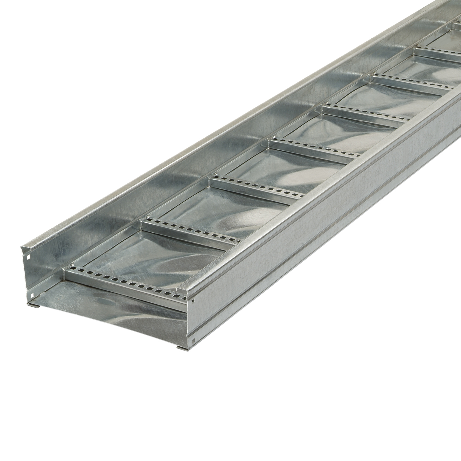SH3412S144 3 Series Straight Section Cable Tray, 3 in D Loading, 12 ft L x 12 in W, Steel
