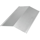 Stainless steel 316 peaked flanged cover 12 inches width vertical inside bend 90 degree 24 inches radius