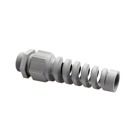 Non Armoured Cable Gland with Strain Relief, Thread Size 3/4 Inch NPT, Cable Range 13 to 18mm, Thread Length 15mm, Nylon, Black