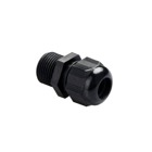 Non Armoured Cable Gland, Thread Size 3/4 Inch NPT, Cable Range 13 to 18mm, Thread Length 15mm, Nylon, Black