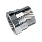 Adapter, Reducer, 3/4 Inch NPT Male Thread to 1/2 Inch NPT Female Thread, Suitable for Use in Zones 1, 2 , 21, and 22, Ex e and Ex d, UL1203, Nickel Plated Brass