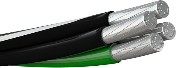 Mobile Home Feeder Service Entrance Cable, 2-2-4-6, 1000 Foot Reel