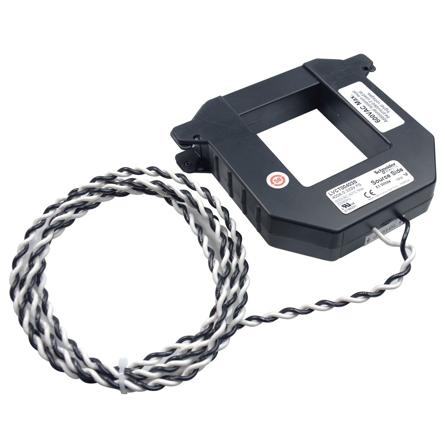 LVCT00603S Split Core Current Transformer, 600 A Primary, 50/60 Hz, 600 V