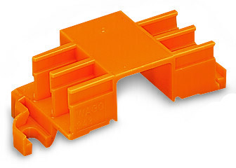 Mounting carrier - Wago (243 series) - Orange color - DIN-35 rail / Wall (screws) mounting