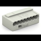 MICRO PUSH WIRE® connector 243 Series; for solid conductors; 0.8 mm Ø; 8-conductor; light gray