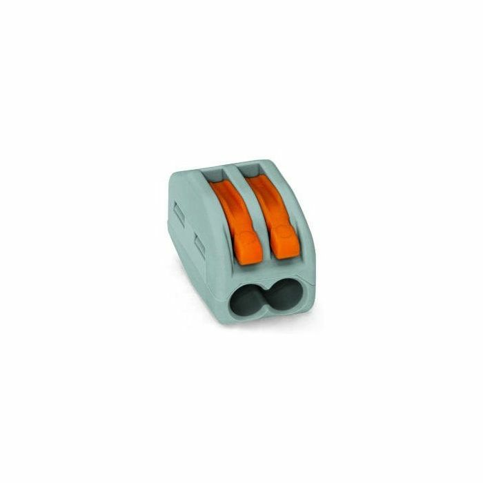 222-412/PW25-0350 222 2-Conductor Terminal Block, 400 V, 28 to 12 AWG Wire, 2 Poles