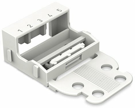 221-515 221 Mounting Carrier, For Use With 5-Conductor Terminal Blocks, Snap-Fit Mounting