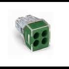 PUSHWIRE®  splicing connector; 4-conductor; Grounding; green; Box of 100 pieces