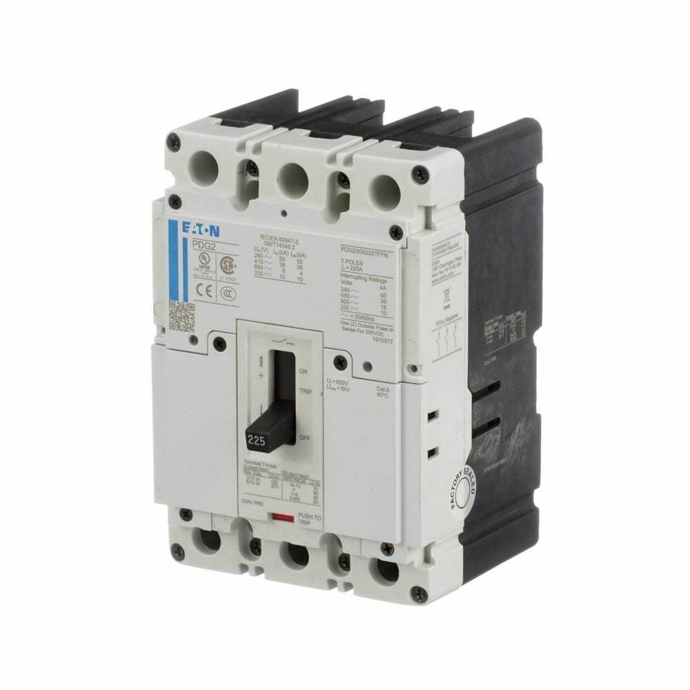 PDG23F0045TFFK PDG2 PD2 Global Ratings, 600 V AC, 45 A, 25 kA interrupt, 3 poles, T-M Fxd-Fxd TU trip