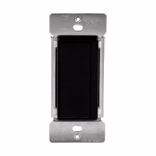 Eaton Z-Wave plus decorator switch, Power Failure Memory, 15A, 120V, Black, 60 Hz, LED, CFL, incandescent, MLV, ELV, fluorescent, and halogen, Single-pole, Three-way, Multi-location, Used with RF9517