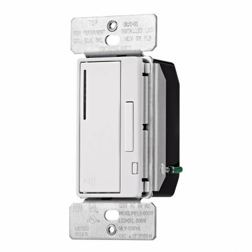 Eaton Z-Wave plus dimmer switch, White, Single pole, 120 Vac, 300W Dimmable LED/CFL, 600W Incandescent, Halogen, Magnetic Low Voltage, Electronic Low Voltage, Dimmer switch, Multi-location, 32F to 104F (0C to 40C) 757242