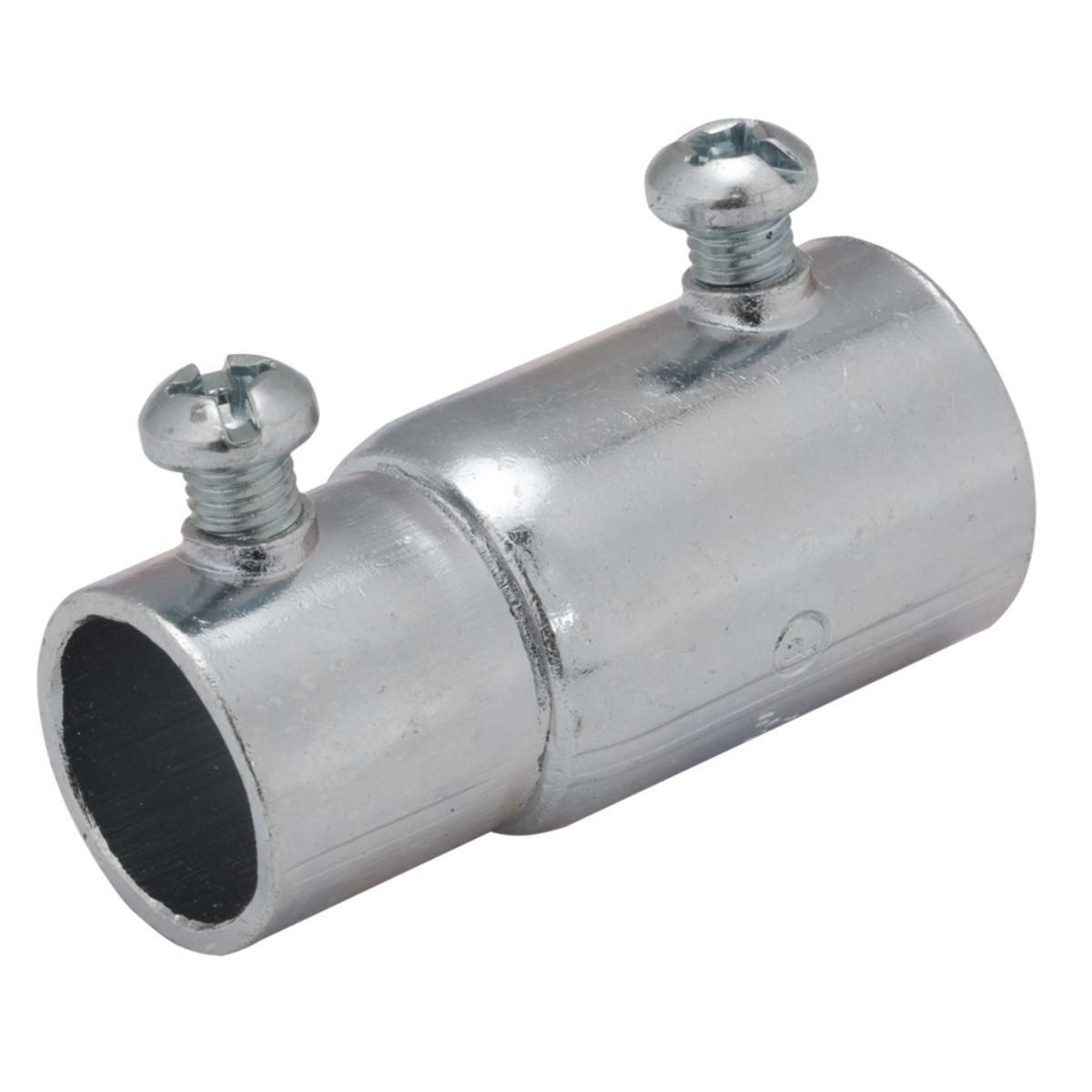 1432 Unthreaded Conduit Combination Coupling, 1/2 in, For Use With IMC/Rigid to EMT Conduit, Steel, Electro-Plated Zinc