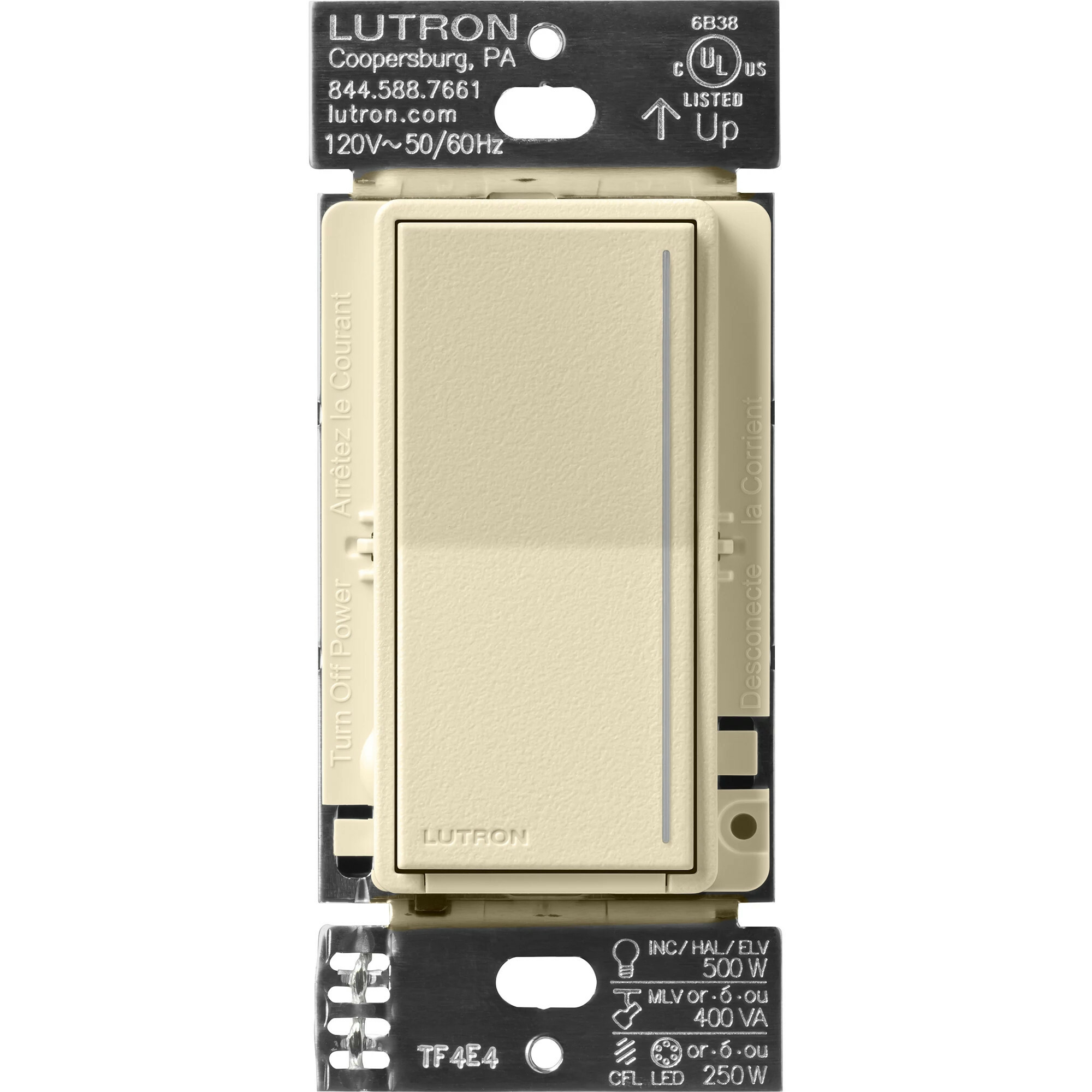 ST-PRO-N-SD Sunnata PRO LED+ Touch Dimmer, Phase Selectable, LED/MLV/ELV, 1 Pole/Multi-Location, Neutral Required, Sand