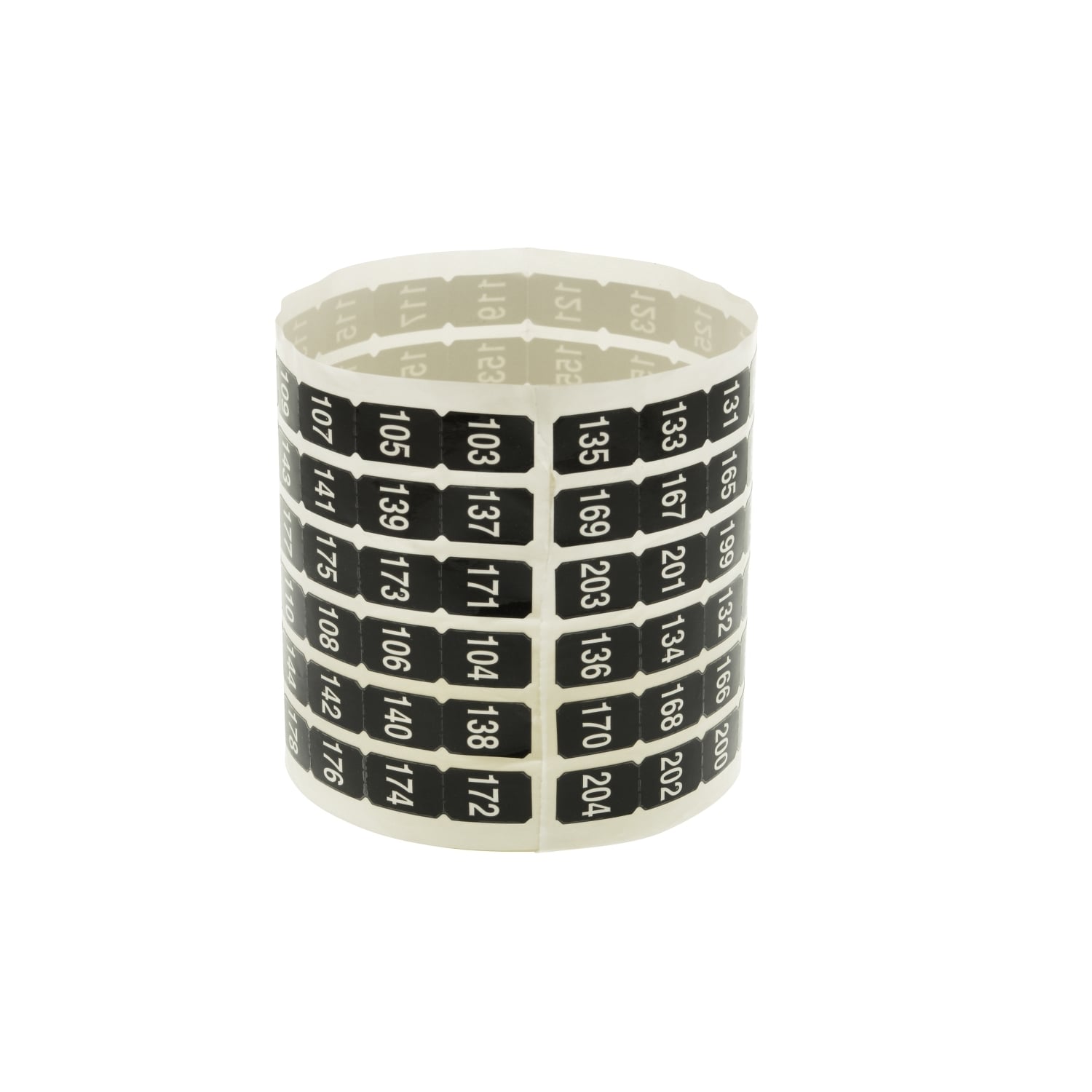 NQ204S Number Strip, For Use With NQ Circuit Breaker Panelboard, 103 to 204 Sequential Number
