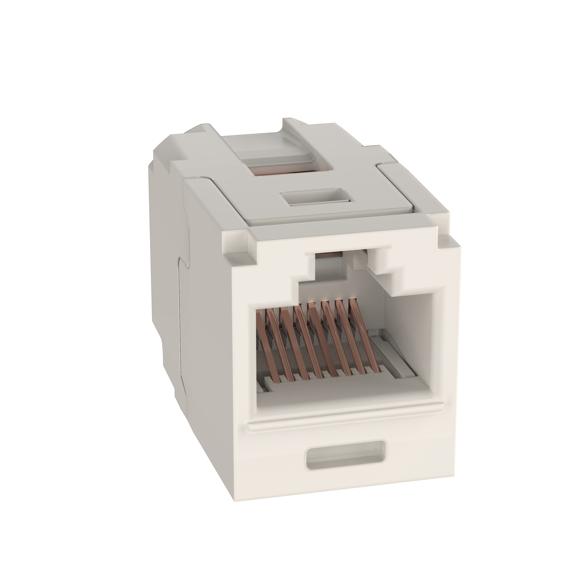 CC5E88IW PanNet TX5e 8-Position 8-Wire TG Style Universal Unshielded Coupler Module, Cat 5e RJ45/Mini-Com Module, 1 Port, ABS, Off-White
