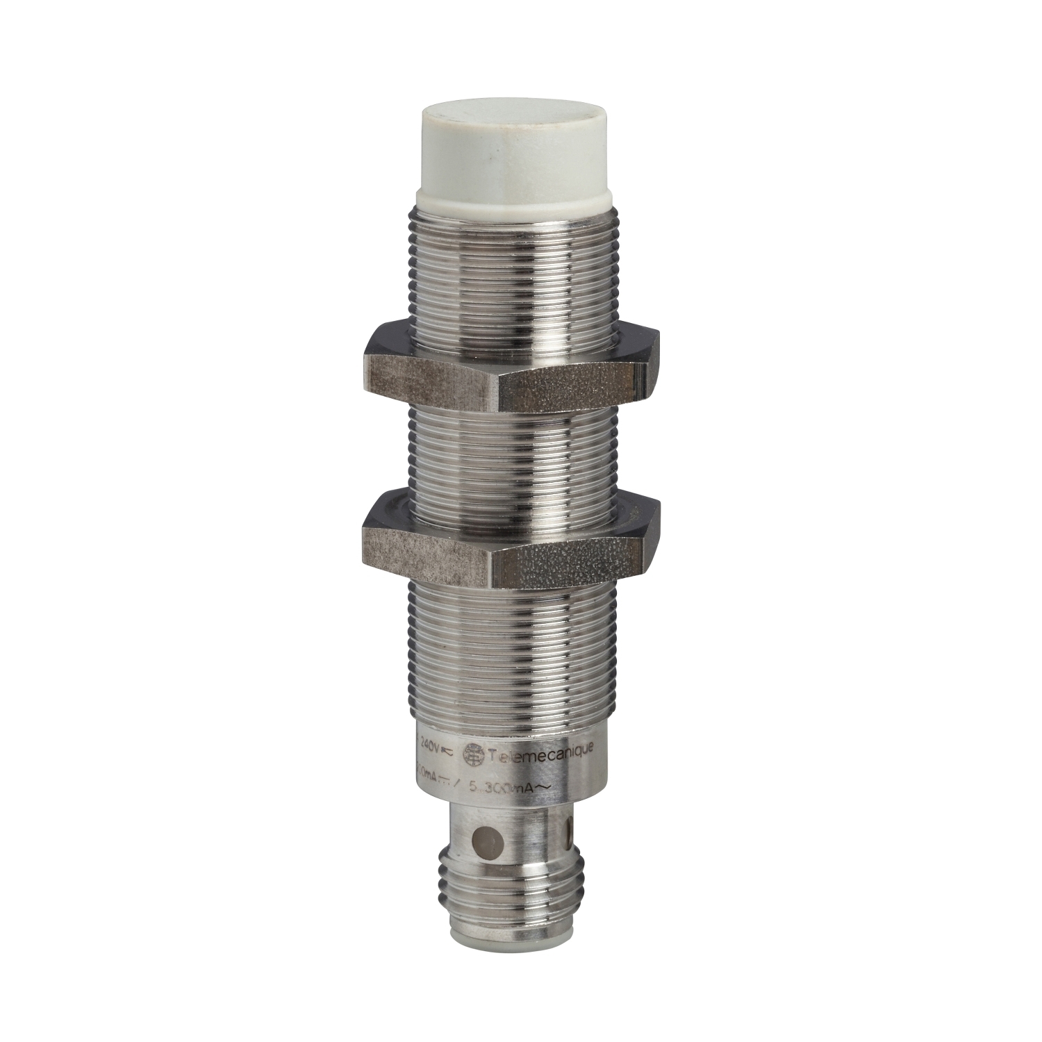 XS218SAMAU20 OsiSense XS 2-Wire Fixed Cylindrical Non-Shielded Inductive Proximity Sensor, Inductive, Discrete Output, 1NO Contact, 24 to 240 VAC, 24 to 240 VDC