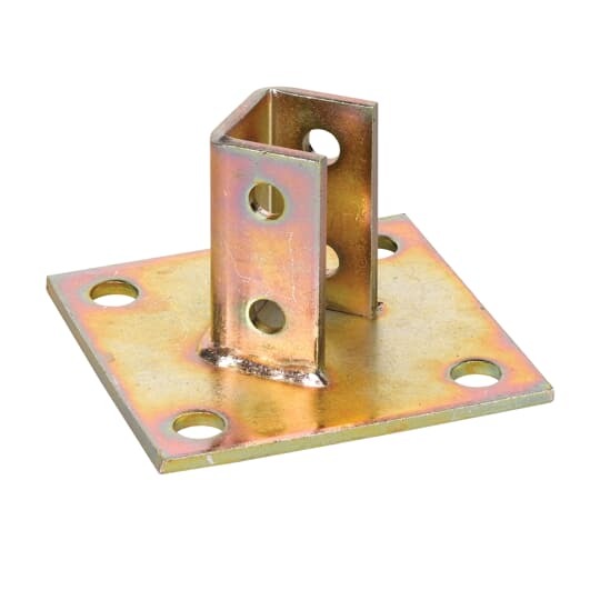 AP232 Superstrut Connector Post Base, Diagonal Channel Position, Steel