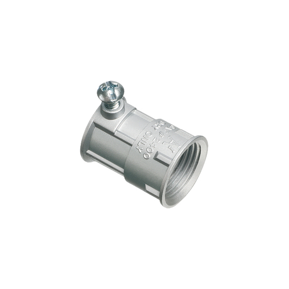 2400 Conduit Combination Coupling, 1/2 in, For Use With EMT to Rigid Conduit, Zinc