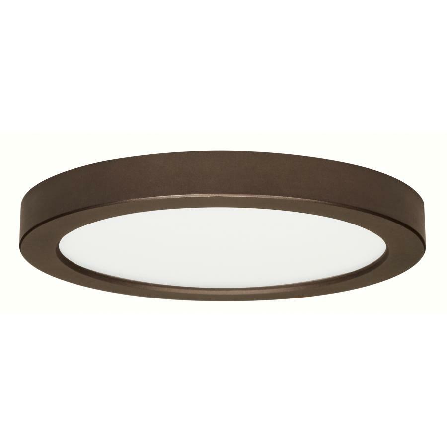 S29338 BLINK Dimmable Round Retrofit Flush Mount Fixture, 120 V AC, Bronze Housing