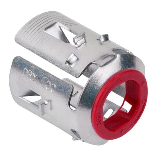 XC-130 Steel City Conduit Connector, 1/2 in Trade, 0.438 to 0.561 in Cable Openings, Spring Steel, Zinc Plated
