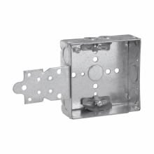 TP446 TP Welded Outlet Box, Steel, 22 cu-in Capacity, (5) Knockouts, 4 in H x 4 in W x 1-1/2 in D