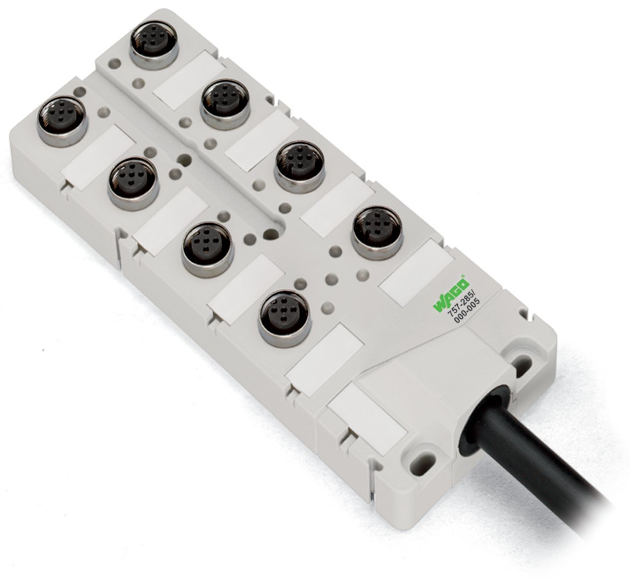 757-284/000-010 Sensor/Actuator Box, 4 Poles, Fastened Mount