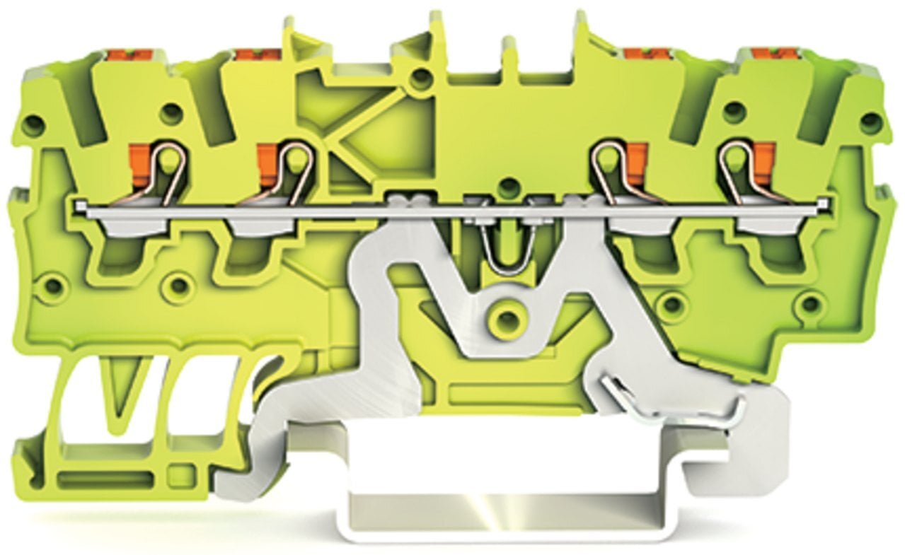 2200-1407 2200 4-Conductor Terminal Block, 1.29 in L x 0.13 in W x 2.67 in H, Polyamide