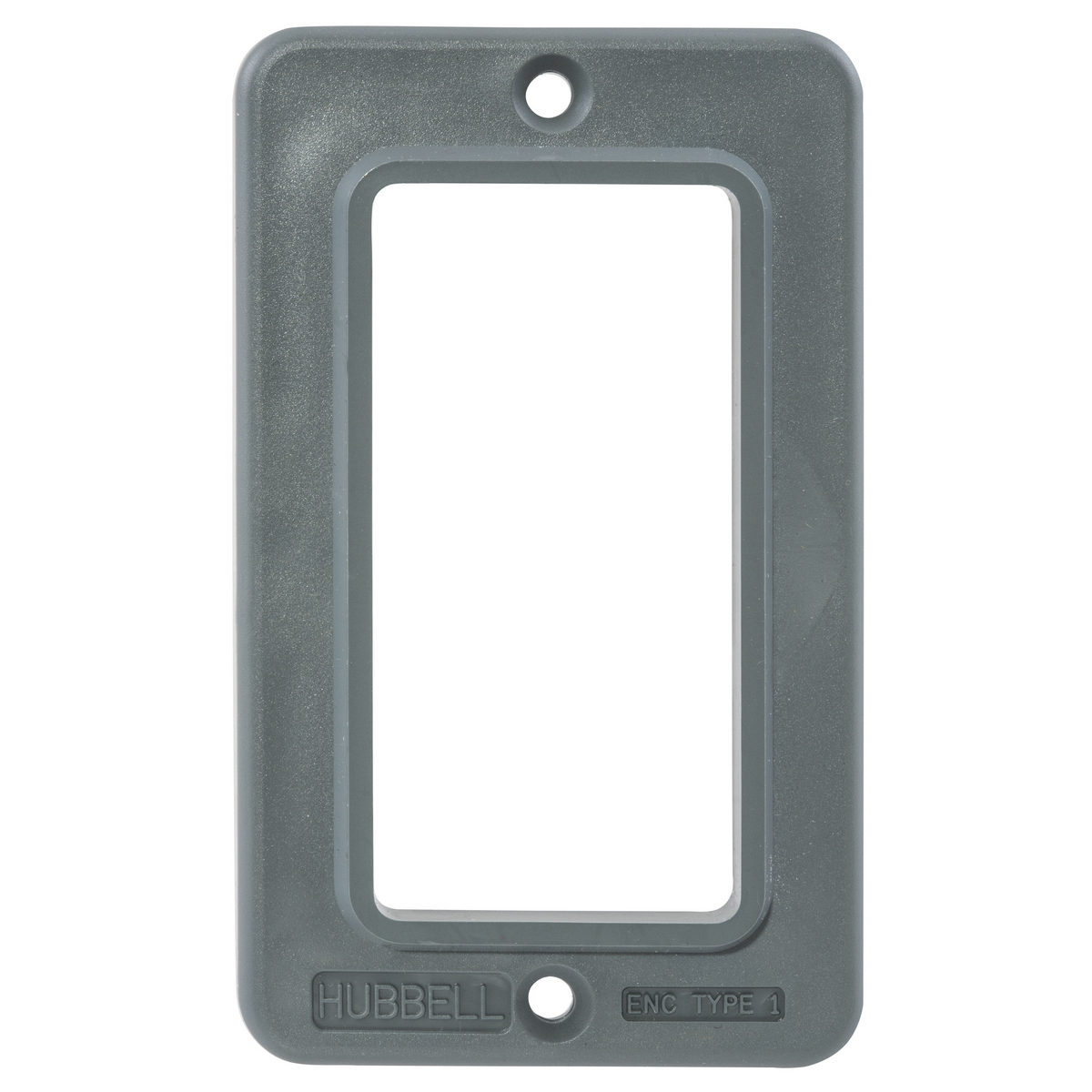 HBL3060 Type 1 Non-Metallic Standard Molded Outlet Box Lift Cover, 3.78 in L x 2.28 in W x 0.4 in D, PBT