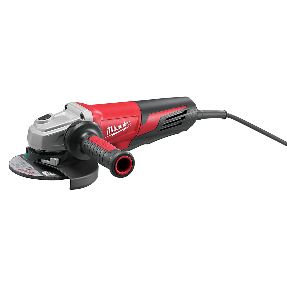 6161-30 Double Insulated Small Angle Grinder, 6 in Dia Wheel, 5/8-11 Arbor/Shank, 120 V AC, Black/Red