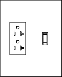 U010S010 Midwest GE Unmetered Power Outlet, 120 V AC, 20 A, 1 Phase , 14 to 10 AWG Wire, Surface Mount