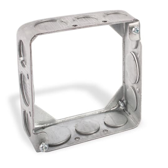 X1-1/2-3/4 Steel City Through Wall Outlet Box, Steel, 21 cu-in Capacity, (1) Outlets, 4 in H x 4 in W x 1-1/8 in D