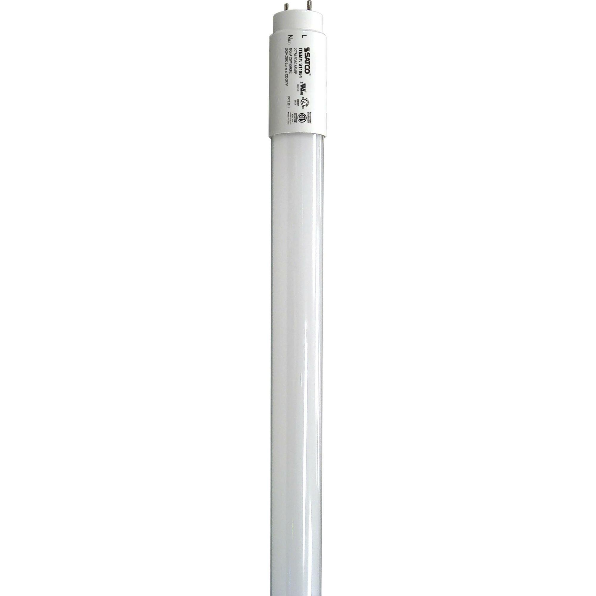 S11954 Type B Ballast Bypass Non-Dimmable LED Lamp, 22 W, 40 W Incandescent Equivalent, G13 Lamp, T8 Linear Shape, 2800 Lumens
