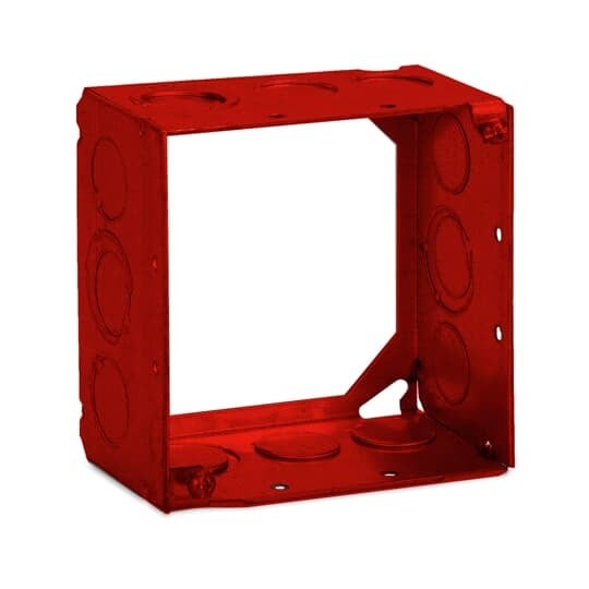 53171-1234RD Steel City 1-Outlet Extension Ring, 4 in L x 4 in W x 2-1/8 in D, Steel