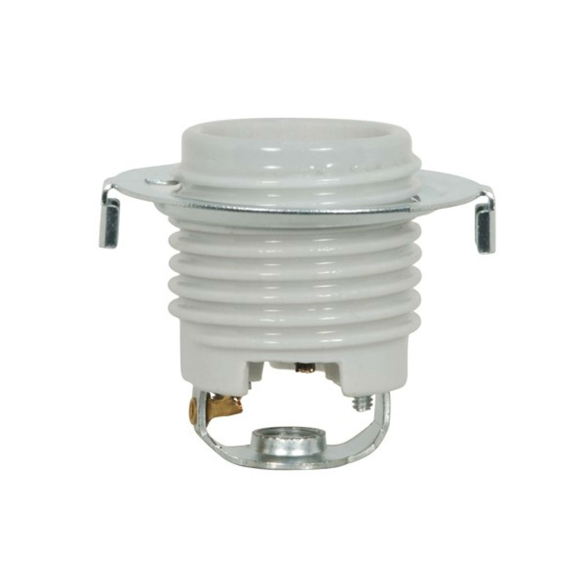 80-1679 Threaded Keyless Socket with Hickey and Ring, 660 W Lamp, 250 V AC, E26 Lamp Base Incandescent Lamp