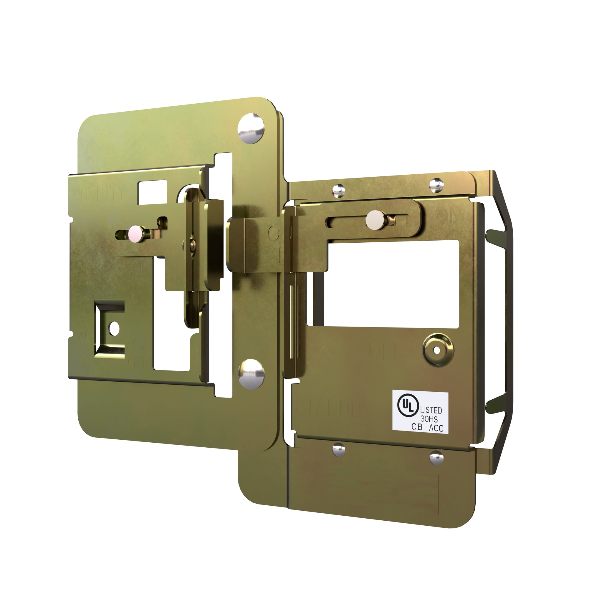 ECSBPK10 Manual Transfer Interlock Kit, For Use With PN and SN Plug On Neutral Load Center, MBK150A/MBK200A/MBK225A Utility Main Breaker, QP/QPH/HQPH Standby Main Breaker, Low Voltage Residential Generators, Standby Power Generator
