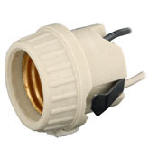 8876 Keyless Shallow Back Lampholder, 660 W Lamp, 250 V AC, E26 Lamp
