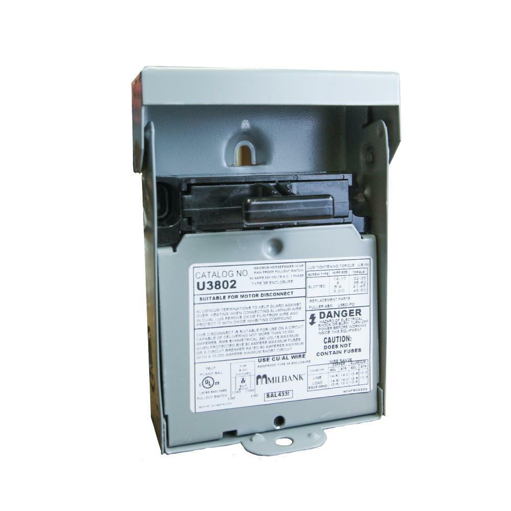 60 AMP NON-FUSED AC DISC PULL-OUT
