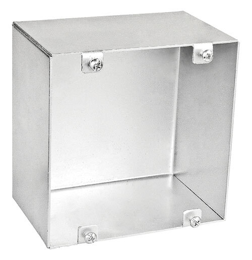 Blank Welded Junction Box 3" Deep no Knockout, 4-11/16", 25 Pak