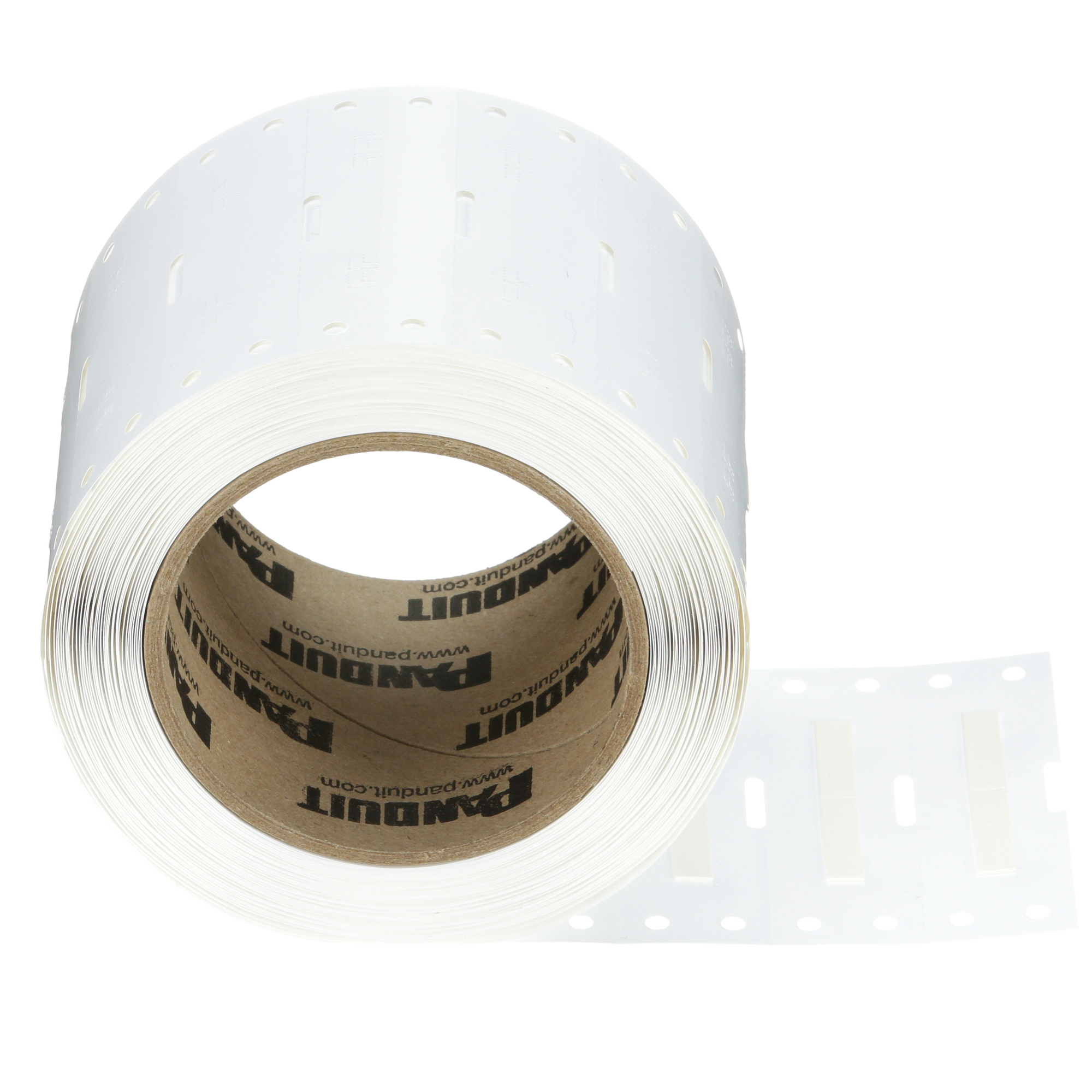 H200X034H1T Pan-Code 1-Sided Military Grade Thermal Transfer Heat Shrink Label, 18 to 12 AWG Wire, White Marker, Polyolefin