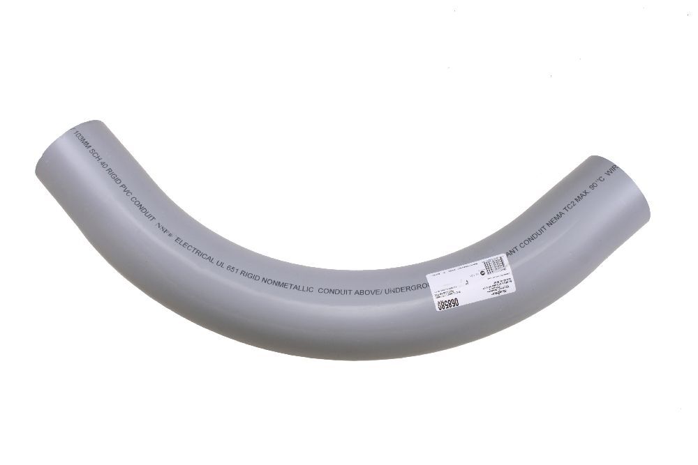 4"x90D PVC STD ELBOW SPxSP SCH40 SCEPTER/KRALOY