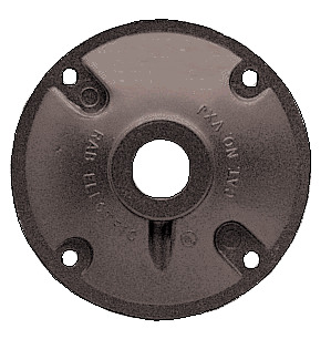 XC1A Heavy Duty Weatherproof Cover, 4 in Dia, Die Cast Aluminum